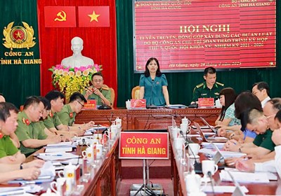 Hội nghị tuyên truyền đóng góp xây dựng các dự án Luật do Bộ Công an chủ trì soạn thảo trình Kỳ họp thứ 9, Quốc hội khóa XV