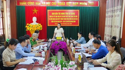 Ban Dân tộc HĐND tỉnh giám sát, khảo sát tại huyện Quang Bình