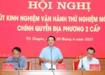 Thử nghiệm và vận hành chính thức mô hình chính quyền địa phương 2 cấp đối với xã Vị Xuyên