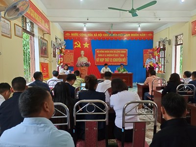 Hội đồng nhân dân xã Lũng Chinh tổ chức kỳ họp thứ 12
