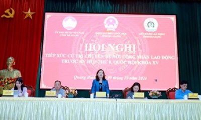 Đoàn ĐBQH khóa XV đơn vị tỉnh Hà Giang tiếp xúc cử tri và giám sát tại huyện Quang Bình