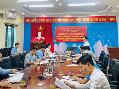 Ban Pháp chế HĐND tỉnh khảo sát tại huyện Xín Mần