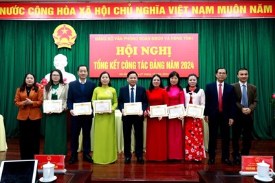 Đảng ủy Văn phòng Đoàn ĐBQH và HĐND tỉnh tổ chức Hội nghị tổng kết công tác Đảng năm 2024