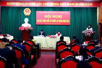 Văn phòng Đoàn ĐBQH và HĐND tỉnh tổ chức Hội nghị cán bộ, công chức và người lao động năm 2025