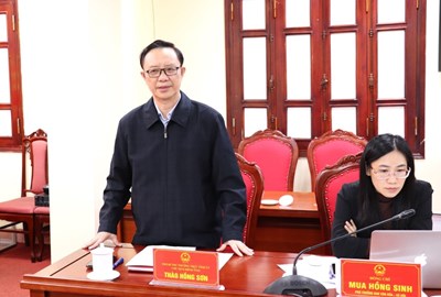 Ban Dân tộc Hội đồng nhân dân tỉnh họp thẩm tra văn bản trình kỳ họp thứ 20 HĐND tỉnh khóa XVIII