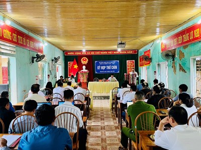 Kỳ họp thứ Chín khoá XX, nhiệm kỳ 2021 - 2026 HĐND xã Nàng Đôn, huyện Hoàng Su Phì