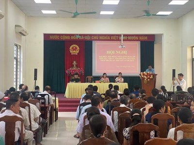Đại biểu HĐND 2 cấp tiếp xúc cử tri phường Nguyễn Trãi, thành phố Hà Giang
