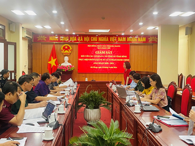 Ban Pháp chế HĐND tỉnh giám sát “Việc chấp hành pháp luật về xử lý vi phạm hành chính giai đoạn 2020-2023 trên địa bàn tỉnh Hà Giang  đối với các cơ quan cấp tỉnh