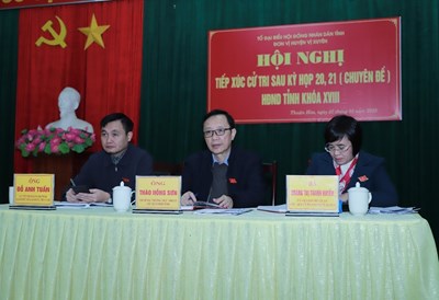 Tổ đại biểu HĐND tỉnh đơn vị huyện Vị Xuyên tiếp xúc cử tri sau kỳ họp 20, 21 (chuyên đề) tại xã Thuận Hòa (Vị Xuyên)