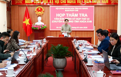Ban Pháp chế HĐND tỉnh họp thẩm tra các văn bản trình Kỳ họp thứ 22 (chuyên đề)