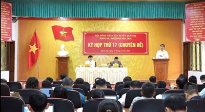 Kỳ họp lần thứ 17 (chuyên đề) HĐND huyện Quản Bạ khóa XX, nhiệm kỳ 2021- 2026