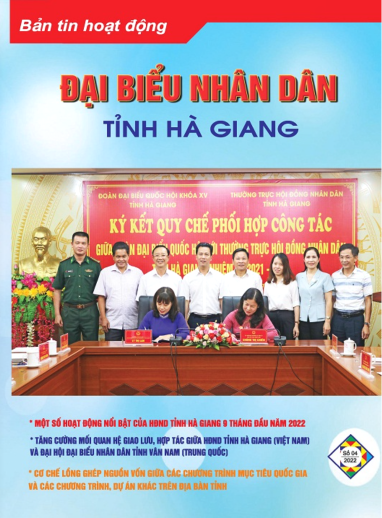 Bản tin hoạt động Đại biểu nhân dân tỉnh Hà Giang (Số 04 năm 2022)