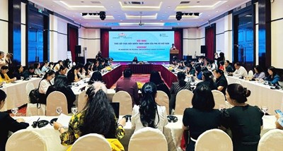 Trưởng Đoàn ĐBQH khóa XV tỉnh Hà Giang dự Hội nghị Thúc đẩy thực hiện quyền tham chính của phụ nữ Việt Nam