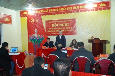 Tổ đại biểu HĐND tỉnh tiếp xúc cử tri xã Sủng Máng, huyện Mèo Vạc