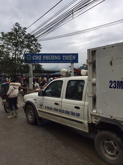 Thành phố Hà Giang phát huy xe thông tin để tuyên truyền cho cuộc bầu cử