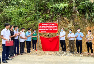 Xín Mần và Bắc Mê hoàn thành công trình chào mừng bầu cử