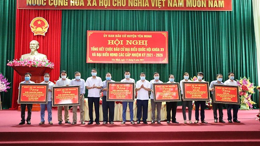 Yên Minh tổng kết công tác Bầu cử đại biểu Quốc hội khóa XV và đại biểu HĐND các cấp, nhiệm kỳ 2021 – 2026